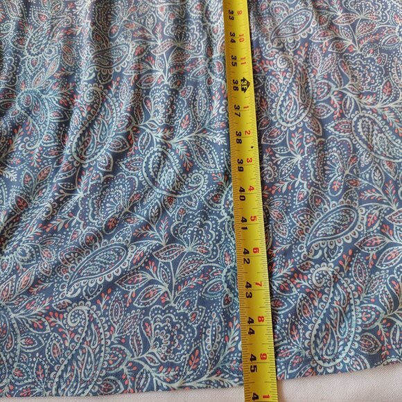 L.L.Bean Summer Knit Dress, Short-Sleeve Print, Size 3x - Picture 5 of 6